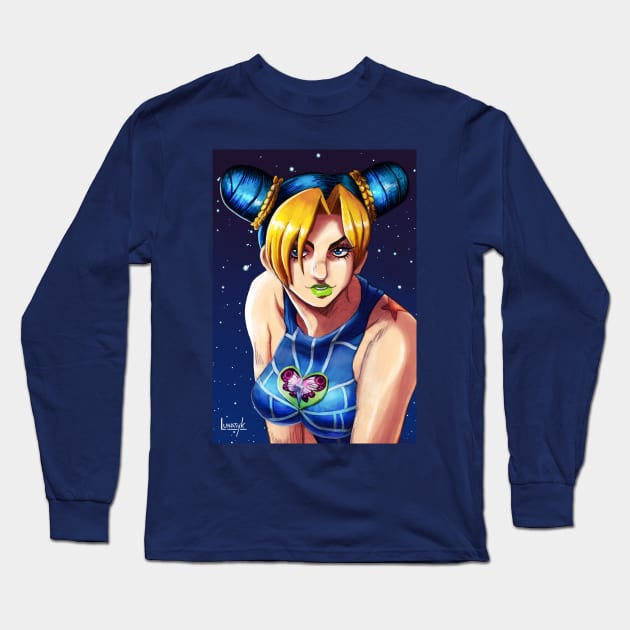 Jolyne Kujo Long Sleeve T-Shirt by Lunatyk